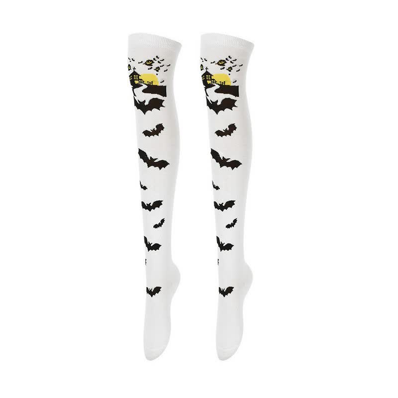 Plusock Halloween Party Over Knee Thigh Socks (4 Pairs) - B - EU36-43 (US3-9) - image 2
