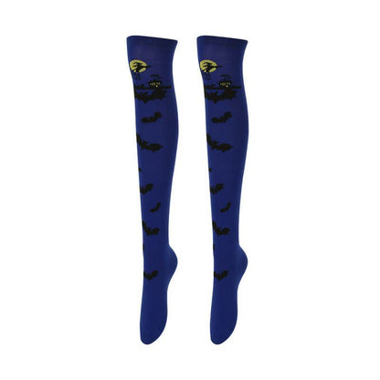 Plusock Halloween Bold Over Knee Thigh Socks (4 Pairs) - A - EU36-43 (US3-9) - image 1
