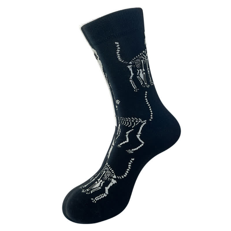 Plusock Halloween Spider Web Print Crew Socks (5 Pairs) - C - EU36-43 (US3-9) - image 3