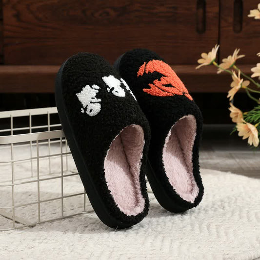 Plusock Halloween Ghost And Pumpkin Plush Slippers - Light Purple - EU 44-45(US10-11) - image 0