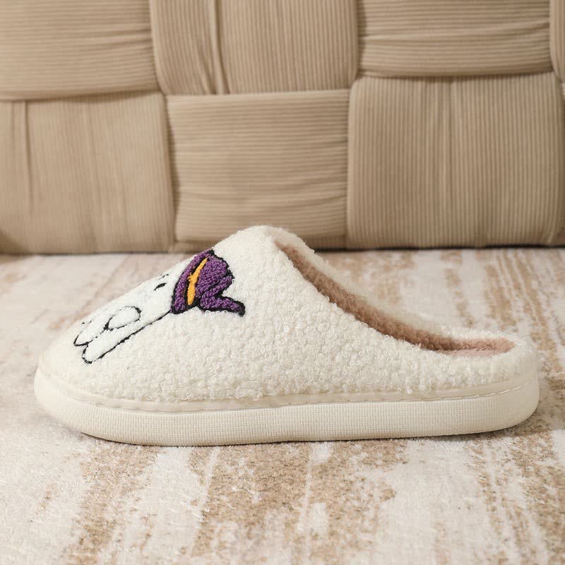 Plusock Halloween Witch Ghost Lantern Plush House Slippers - image 6