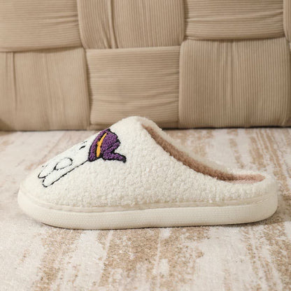 Plusock Halloween Witch Ghost Lantern Plush House Slippers - image 6