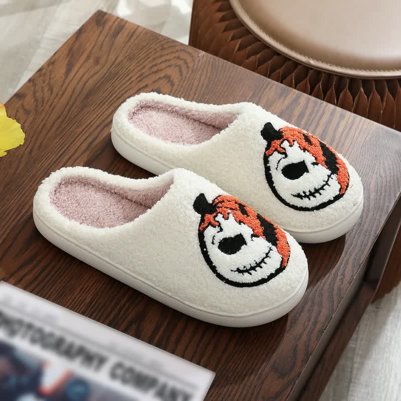 Plusock Halloween Pumpkin Plush House Slippers - G - EU44-45(US10-11) - image 6