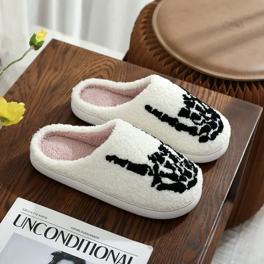 Plusock Halloween Spooky Vibe Plush House Slippers - A - EU 44-45(US10-11) - image 0