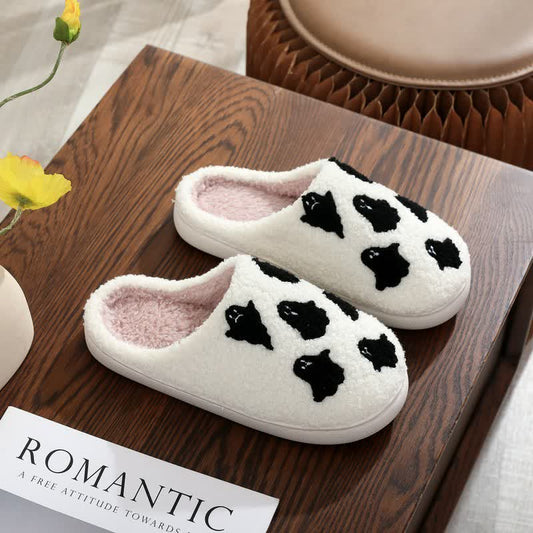 Plusock Halloween Minimalist Festive Fuzzy Slippers - A - EU 44-45(US10-11) - image 0