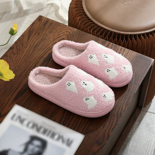 Plusock Halloween Minimalist Festive Fuzzy Slippers - C - EU44-45(US10-11) - image 0