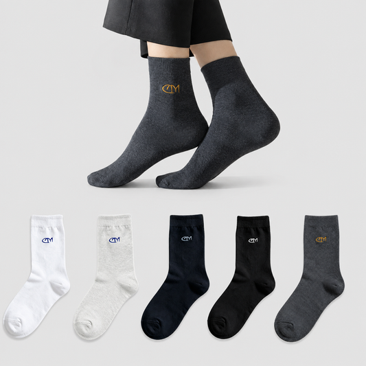 Plusock Classic Cotton Blend Quarter Socks(5 Pairs) - Multicolor - EU39-44(US6-10) - image 0