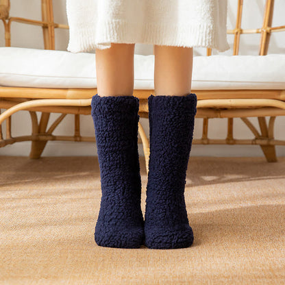 Plusock Solid White Fluffy Mid-Calf Slipper Socks (2 Pairs) - image 6