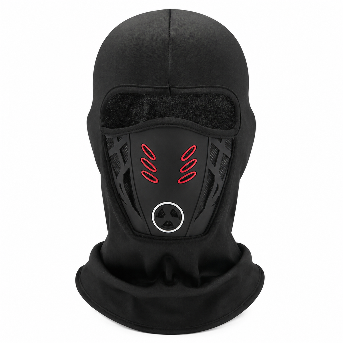 Plusock Tactical Fleece Windproof Face Mask - Red - One Size - image 0