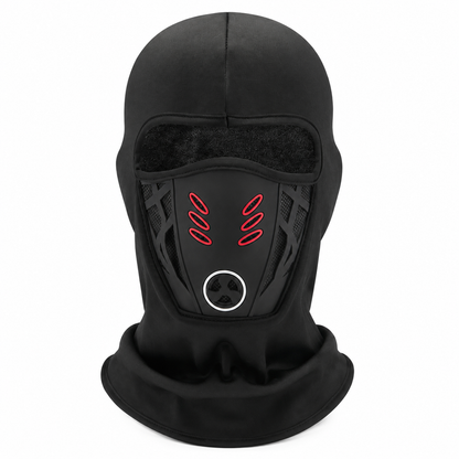 Plusock Tactical Fleece Windproof Face Mask - Red - One Size - image 0