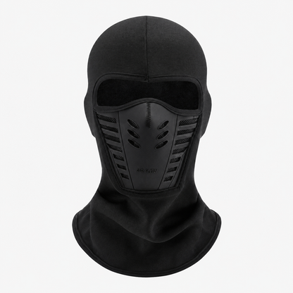 Plusock Tactical Fleece Windproof Face Mask - Black - One Size - image 1