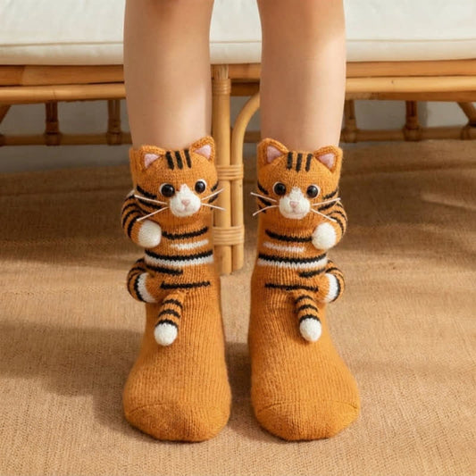 Plusock Capybara With Duck 3D Animal Slipper Socks - Brown - EU43-45(US9-11) - image 0