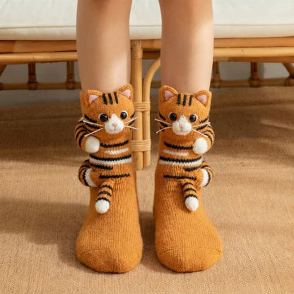 Plusock Capybara With Duck 3D Animal Slipper Socks - Brown - EU43-45(US9-11) - image 1