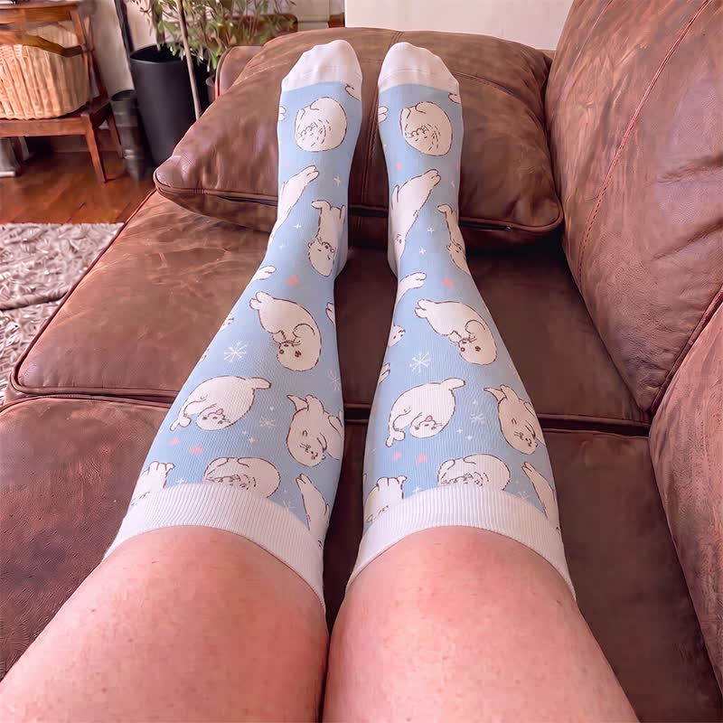 Plusock Plus Size Jellyfish Butterfly Compression Socks - image 3