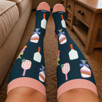 Plusock Plus Size Tennis Racket Compression Socks - image 3
