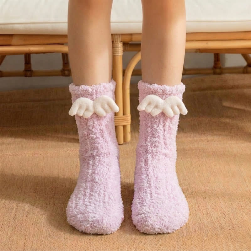 Plusock Christmas Holiday 3D Cartoon Accent Crew Socks (3 Pairs) - image 0