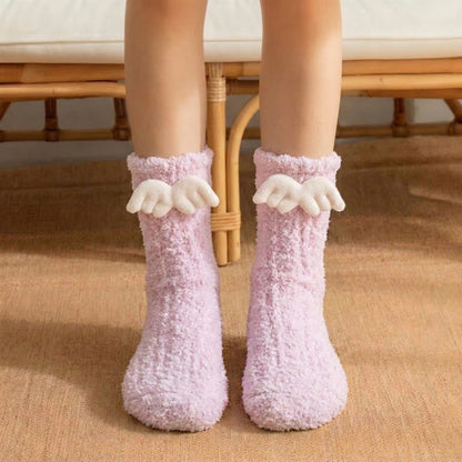 Plusock Christmas Holiday 3D Cartoon Accent Crew Socks (3 Pairs) - image 0
