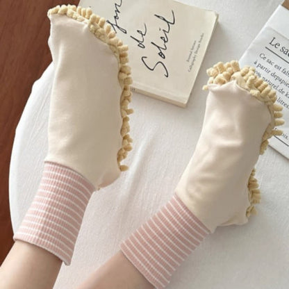 Plusock Microfiber Cleaning Dust Mop Slipper Socks (4 Pairs) - Pink - EU36-40(US2-7) - image 4