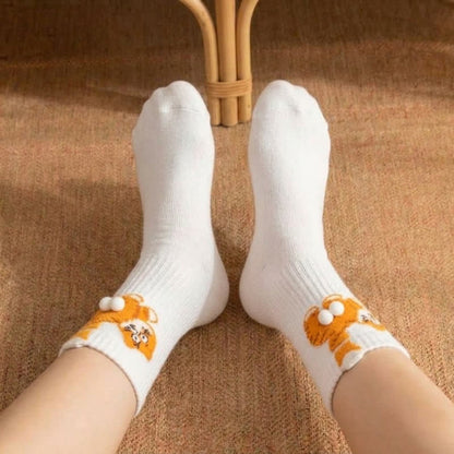 Plusock Cute Cat Quarter Sock (3 Pairs) - image 3