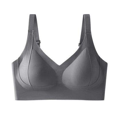 Plusock Everyday Comfort Wireless Bra - Grey - 3XL - image 17