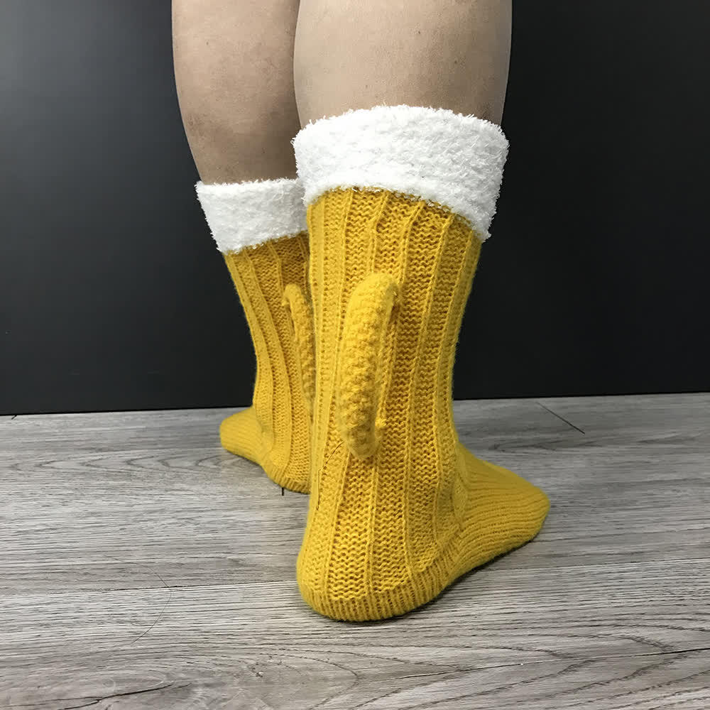 Plusock Cozy Beer Slipper Socks - image 2