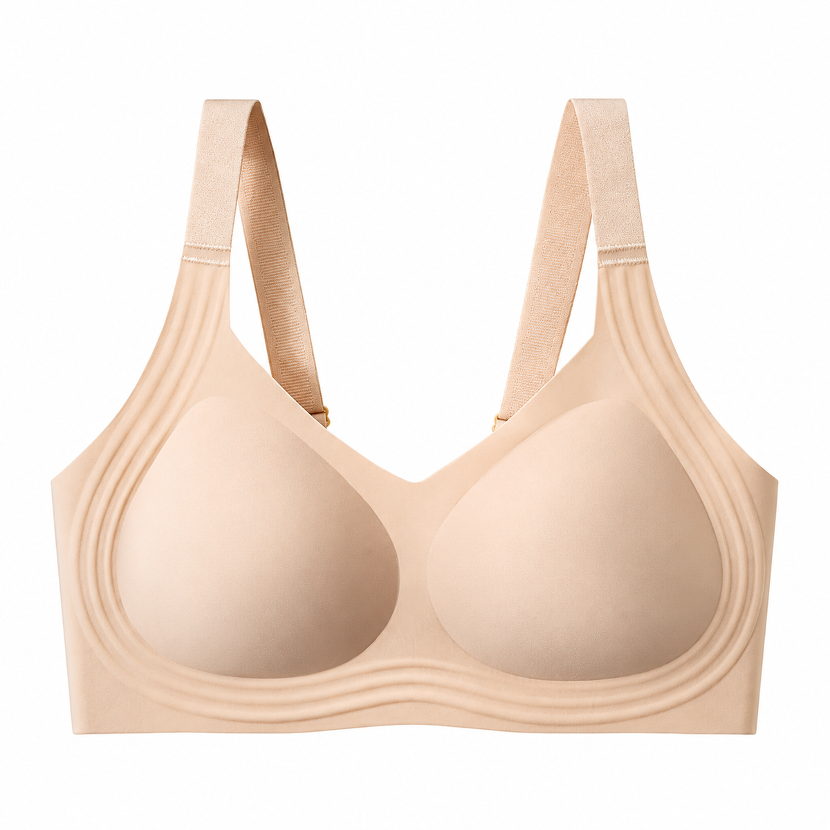 Plusock Soft Daily Comfort Wireless Bra - Nude - 6XL - image 9