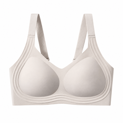 Plusock Soft Daily Comfort Wireless Bra - Grey - 6XL - image 13