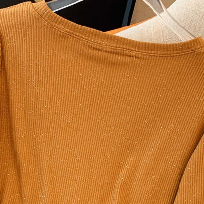 Plusock Relaxed Crewneck Knit Midi Dress - image 2