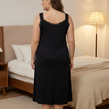 Plusock Lace Trim Nightgown Loungewear - image 6