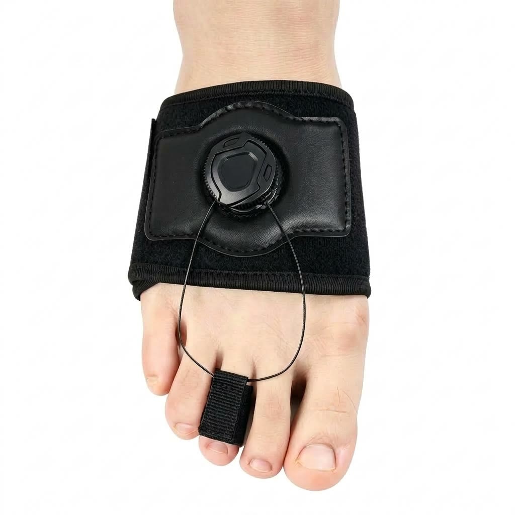 Plusock Adjustable Dial Bunion Support Toe Corrector - Black - Right - 1-Toe - image 7