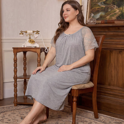 Plusock Lace Sleeve Sleep Loungewear - image 1