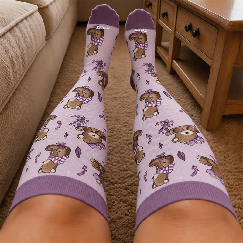 Plusock Plus Size Autumn Animal Compression Socks - image 3