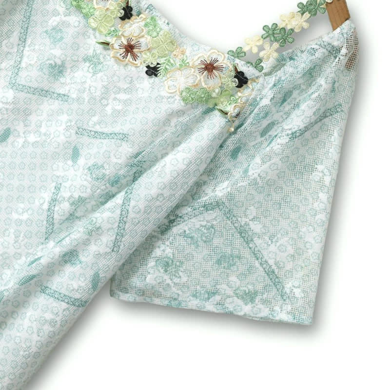 Plusock Sage Eyelet Boho Maxi Dress - image 3