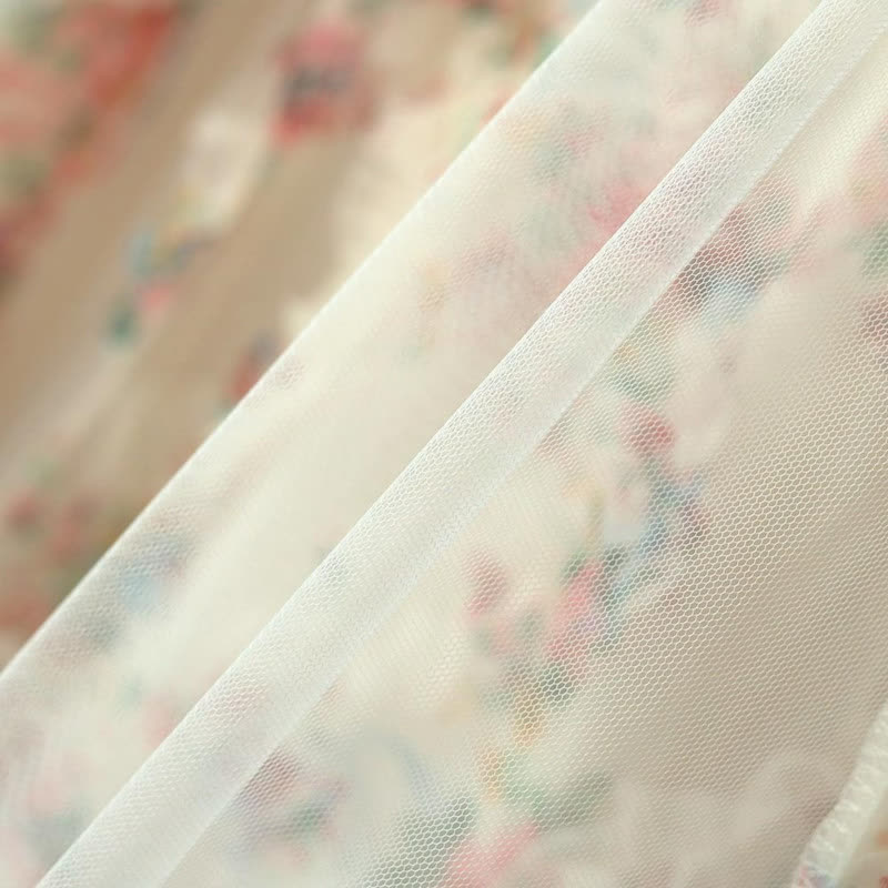 Plusock Romantic Floral Ruffle Sleeve Midi Dress - image 3