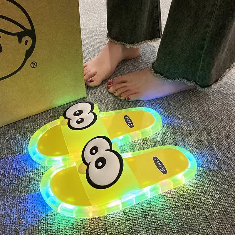 Plusock Light Up Jelly Slides - Yellow - Kids EU34–35(3–3.5) - image 0