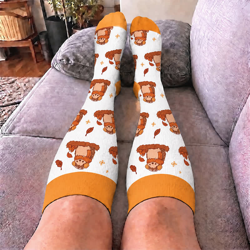 Plusock Plus Size Cozy Fall Animals Compression Socks - image 2
