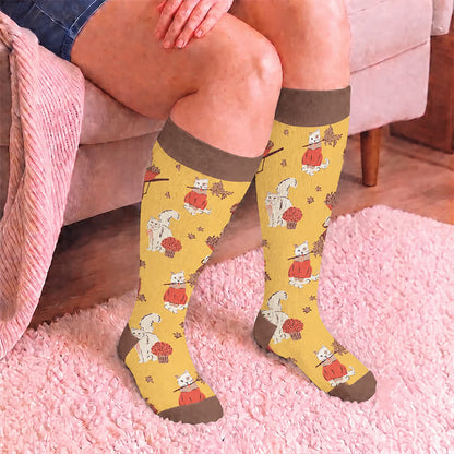 Plusock Plus Size Cozy Fall Animals Compression Socks - image 3