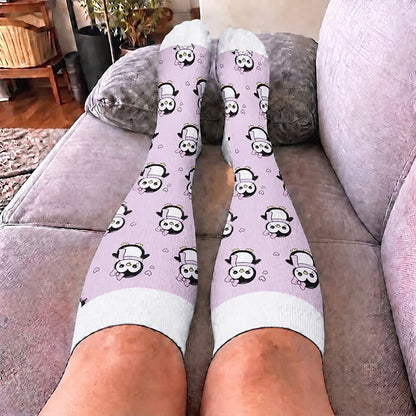 Plusock Plus Size Cute Penguin Compression Socks - image 3