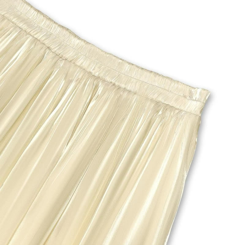 Plusock Plus Size Drawstring Top and Flowy Skirt Set - image 7