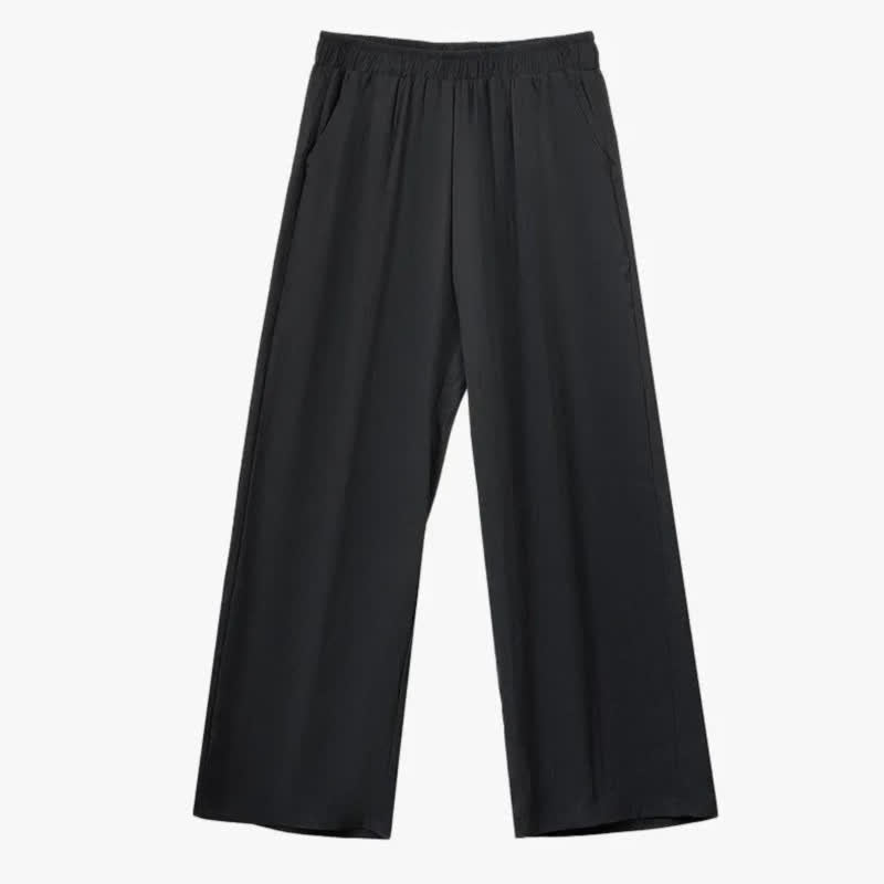 Plusock Plus Size Black Tie Waist Shirt and Wide Leg Pants Set - image 2