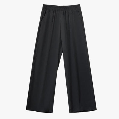 Plusock Plus Size Black Tie Waist Shirt and Wide Leg Pants Set - image 2