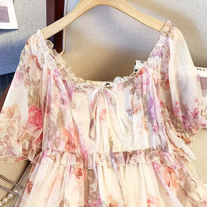 Plusock Plus Size Floral Smocked Off Shoulder Blouse - image 2