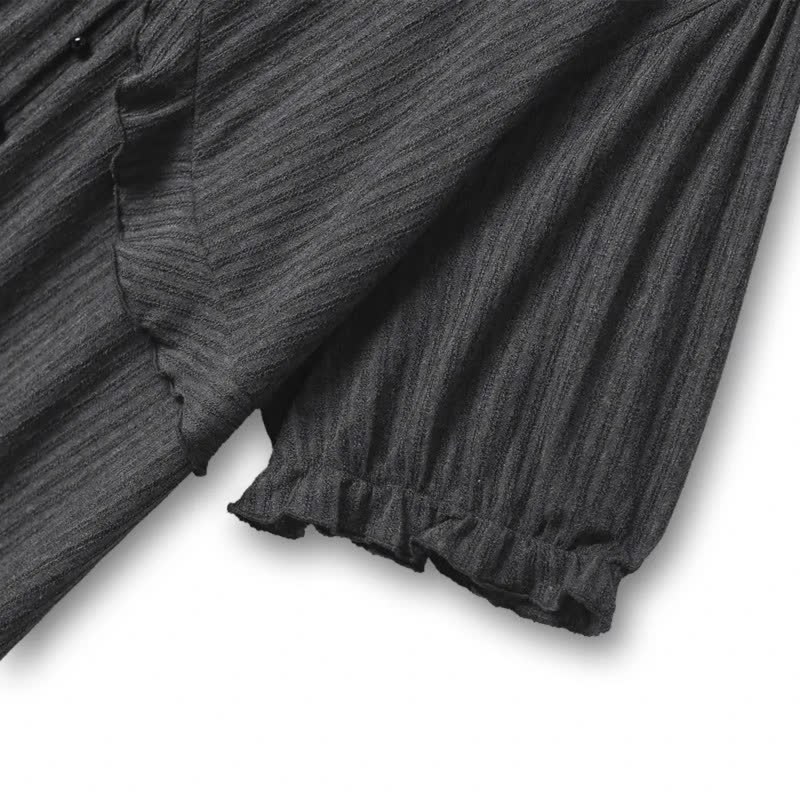 Plusock Plus Size Ruffle Collar Textured Blouse - image 4