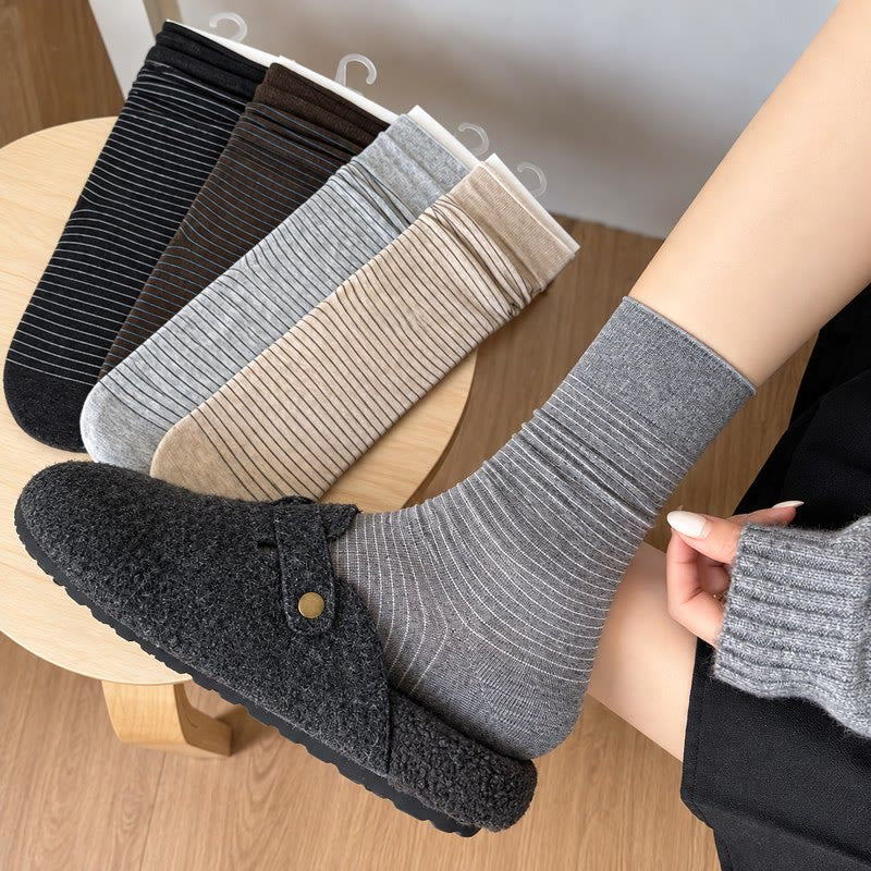 Plusock Cotton Ribbed Quarter Socks (4 Pairs) - image 4