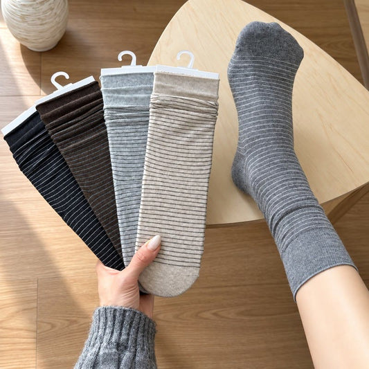 Plusock Cotton Ribbed Quarter Socks (4 Pairs) - image 0
