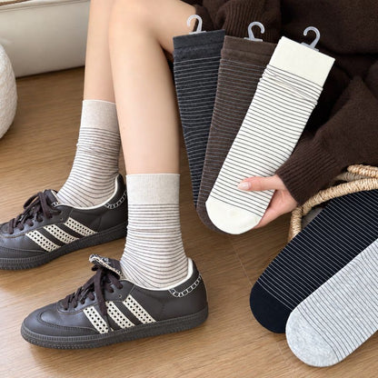 Plusock Cotton Ribbed Quarter Socks (4 Pairs) - image 5