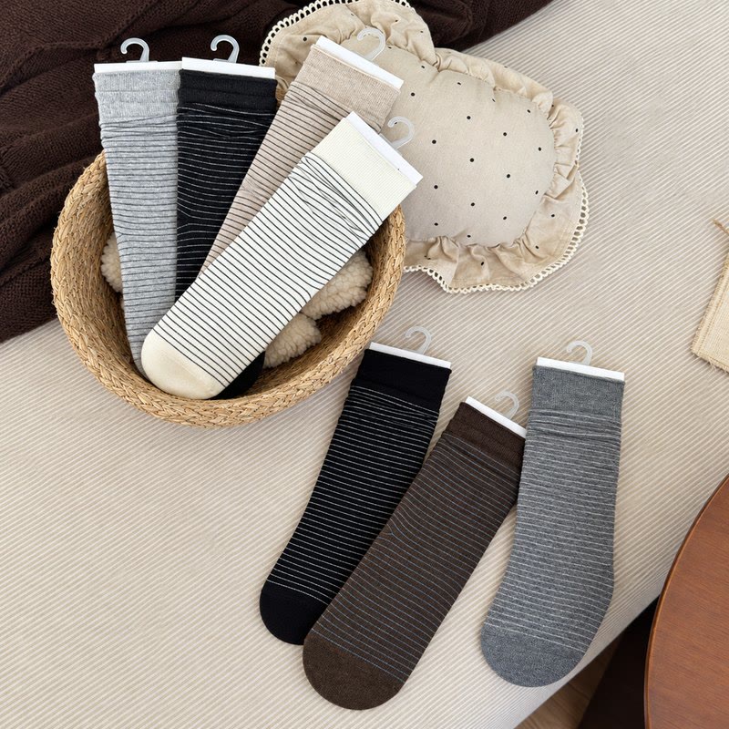 Plusock Cotton Ribbed Quarter Socks (4 Pairs) - image 9