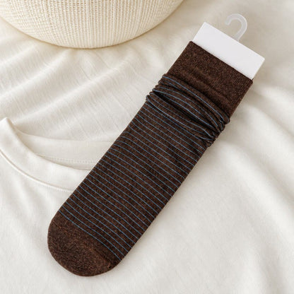 Plusock Cotton Ribbed Quarter Socks (4 Pairs) - Coffee - EU36-40(US3-7) - image 14