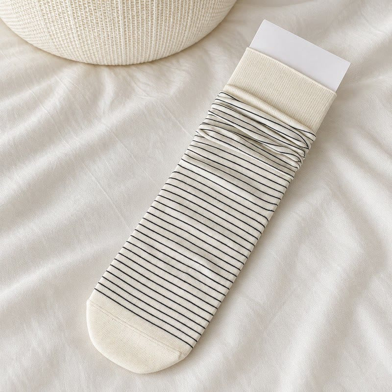 Plusock Cotton Ribbed Quarter Socks (4 Pairs) - White - EU36-40(US3-7) - image 12