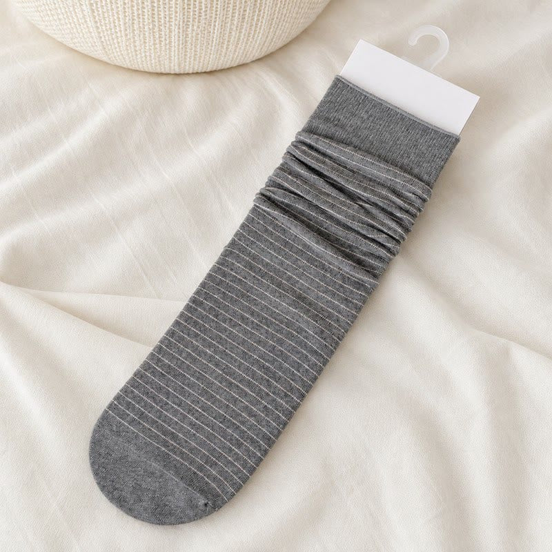 Plusock Cotton Ribbed Quarter Socks (4 Pairs) - Grey - EU36-40(US3-7) - image 11
